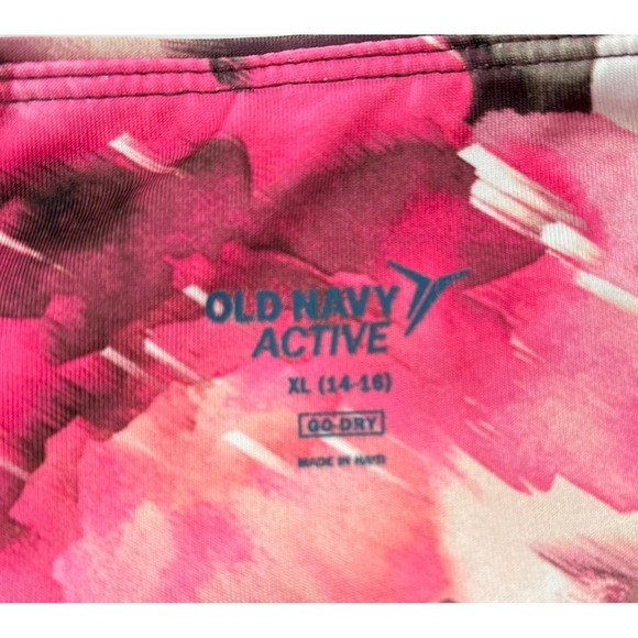 Old Navy Active Girl's Floral Print High Waisted Athletic Leggings Sz XL Comfort - Picture 3 of 8